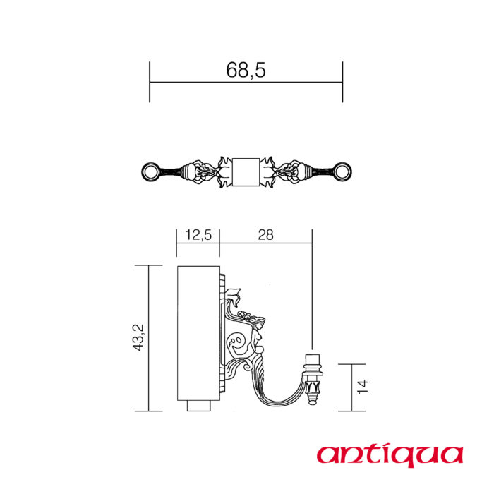Verteiler 2-armig 9053 – Bild 2