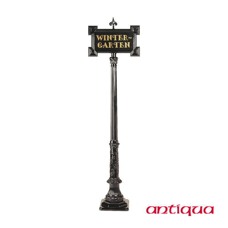 Historisches Hinweisschild auf Mast 70.8120.185... 1040